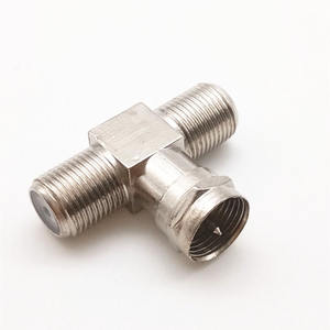 F موصل مقسم من النوع T مزدوج إلى <span class=keywords><strong>3</strong></span> طرق لكابل الهوائي - Product Image 6