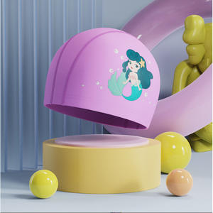Gorro de natación para niños, tela de PU con dibujos animados, impermeable, para niños y adolescentes que aprenden a nadar - Product Image 3