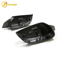 Coques de rétroviseurs latéraux aspect fibre de carbone sèche LHD pour BMW M3 G20 G30 G42, amélioration look G80, accessoires extérieurs pour rétroviseurs de voiture