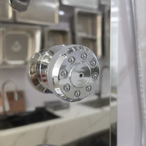 Ensemble de douche mural classique en acier inoxydable avec panneau thermostatique Kaiping, robinets de pluie, jets doux, massage, et modes de pulvérisation avec fonction pause KAVED - Product Image 3