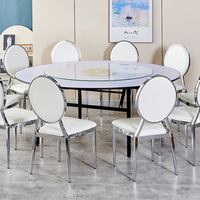 Chaise de mariage empilable avec cadre en métal plaqué or, chaise de salle à manger en similicuir pour salle de banquet