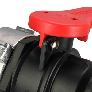 Vanne à boisseau sphérique à filetage grossier 62/75 mm vers sortie filetage grossier 60 mm pour connecteur de citerne IBC, vanne de raccordement pour réservoir IBC, adaptateur de réservoir d'eau usée IBC - Product Image 3