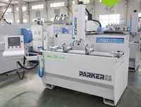 Máquina de Corte y Perforación de Alta Precisión Parker para Aluminio/PVC/UPVC, Máquina para Fabricación de Ventanas