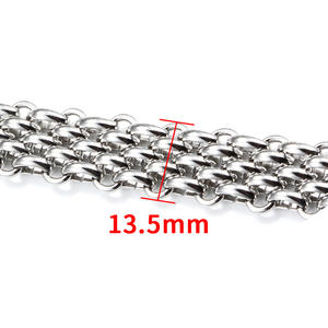 Nueva pulsera de cadena de tres filas de acero inoxidable, collar suave DIY, paquete de moda, <span class=keywords><strong>joyería</strong></span> de titanio - Product Image 4