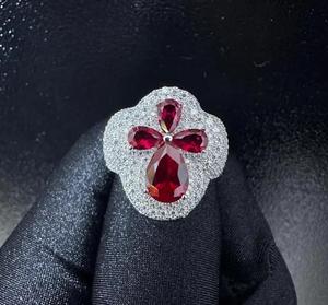 Bague unisexe de luxe en argent sterling 925 plaqué or, faite à la main, avec diamant fantaisie cultivé en laboratoire, taille brillant, certifiée, style hip-hop - Product Image 4