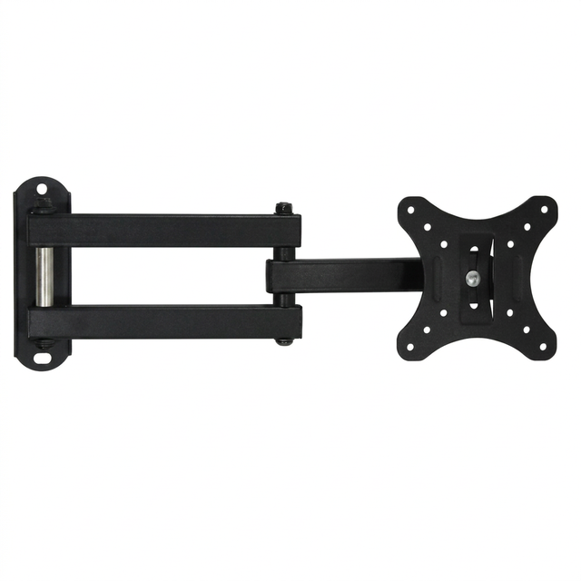 Portable Extending Single Arm Cold Rolled Steel Monitor Stand with 26" Max Size Hanging Wall Mount VESA 100*100mm Bracket