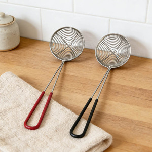 Stainless Steel Slotted Spoon Strainer Ladle Drainer For Noodles Dumplings Frying Multifunction Kitchen Tool - Product Image 1