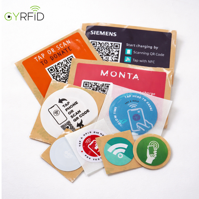 Waterproof TAG213/TAG424 DNA Printable PET NFC Sticker Label for Brand Authentication