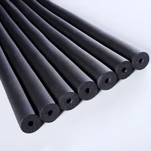 industrial rubber foam insulation tube 2 inch 3 inch underground water white foam pipe insulation