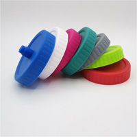 Vente en gros de haute qualité 86mm couvercle de pot Mason en silicone de qualité alimentaire couvercle de cornichon de fermentation bouteille Mason