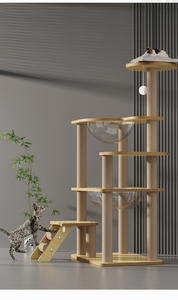 Árbol para Gatos Grande de Varios Niveles, Plataforma de Salto Extra Alta y Gruesa, Postes para Rascar, Escalera para Trepar, Cama para Gatos con Forma de Cápsula Espacial - Product Image 3