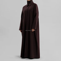 Robe longue maxi décontractée et modeste Willson, respirante, style abaya musulmane, vêtement islamique pour femme