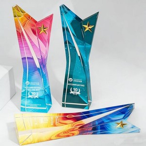 Trofeo de Cristal K9 Grabado con Láser Personalizado - Personalizado con Impresión UV para Competiciones y Celebraciones de Aniversario - Product Image 2