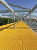 Grille en PRV (Plastique Renforcé de Fibre de Verre) Antidérapante pour Plateforme Industrielle