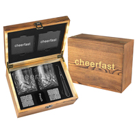Juego de regalo de piedras para whisky, vasos para bourbon y piedras enfriadoras, incluye posavasos y pinzas, un juego de regalo impresionante para cualquier ocasión