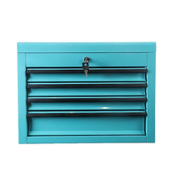 Armoire de rangement d'outils portable à 4 tiroirs vert foncé Mini Coffre à outils pour garage