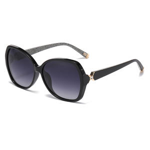 Nouvelles lunettes de soleil polarisées de style européen et américain, monture carrée de grande taille pour femmes, protection UV400, monture en PC, verres TAC, noir C1C2C3C4C8 - Product Image 3