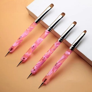 Pincel de Uñas de Doble Punta de Alta Calidad, Personalizable con Diferentes Proporciones de Pelo Kolinsky, Gran Venta - Product Image 3