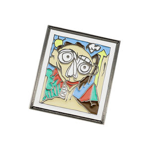 Aimants de réfrigérateur carrés en métal personnalisés avec photo souvenir, aimants de réfrigérateur exclusifs personnalisés en gros - Product Image 1