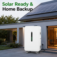 Système de stockage d'énergie domestique 10 kWh, batterie solaire LiFePO4 51,2 V avec onduleur de type split pour une alimentation de secours complète