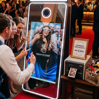 Photomaton Miroir Magique 70 pouces avec Impression Instantanée et Écran Tactile pour Mariages et Fêtes – Machine à Selfie Disponible aux États-Unis