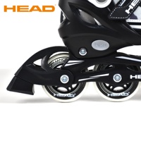 Patins à roulettes ajustables haut de gamme pour enfants - Tige en cuir et mesh, roulements ABEC-7, châssis en aluminium, pour l'extérieur
