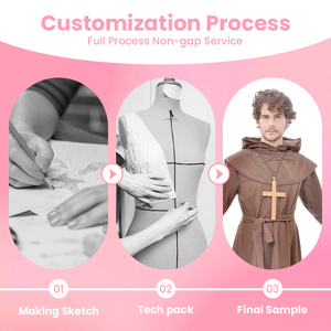 Robes de Moine Marron en Gros pour Déguisements de Festivals à Thème Religieux – Pour Distributeurs - Product Image 2