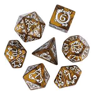 Lot <span class=keywords><strong>de</strong></span> 7 dés polyédriques personnalisables en acrylique pour jeux <span class=keywords><strong>de</strong></span> rôle sur table et jeux <span class=keywords><strong>de</strong></span> société – Durables - Product Image 2