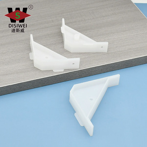Support d'étagère triangulaire en plastique Disiwei, angle droit 90 degrés, connecteur pour armoire, placard, rangement - Product Image 2
