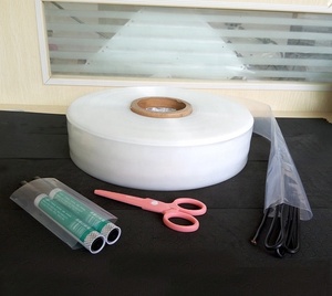 Hardware di plastica trasparente per spedizione elettronica per tubi giocattolo confezione trasparente rotolo di PE borsa tubolare lunga sottile - Product Image 4