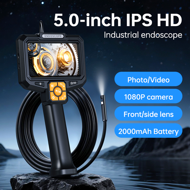 Handheld Sewer Pipe Inspection Camera Sewer Camera Inspection System Waterproof Borescope for Wall Pipe Endoscope Camera