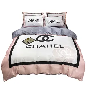 Design Brand Hot sales High quality Washing Silk Bedding Set Ice Silk Bed Cover Sheet bed cover luxury bed sheets for adult