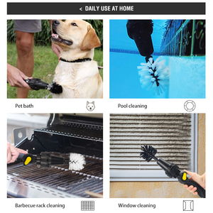 Kit de cepillo de limpieza para lavado de coches, cabezal de Cepillo giratorio con control de interruptor de alta calidad, flujo de agua, limpieza de <span class=keywords><strong>coche</strong></span>/mascota/sofá/rueda/casa - Product Image 3