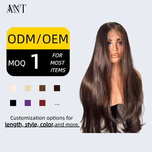 Peluca sintética resistente al calor con encaje frontal transparente 13*4, de color marrón oscuro, con ondas grandes y curvatura natural, para mujer. - Product Image 2
