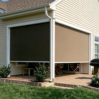 Cortinas para Pérgola y Balcón, Resistentes al Viento y con Protección Solar, Bloquean la Luz y Aislamiento Térmico