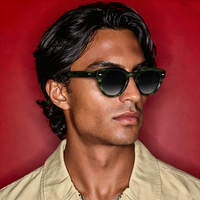 Lunettes de soleil carrées en acétate poli européen américain vintage surdimensionné pour hommes femmes CR39 UV400