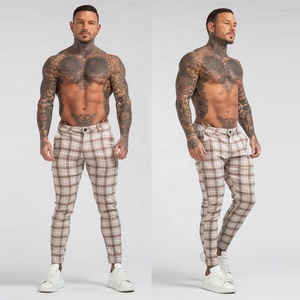 Uomini Skinny Fit Stretch Controllare <span class=keywords><strong>Pantaloni</strong></span> <span class=keywords><strong>di</strong></span> Marca <span class=keywords><strong>Pantaloni</strong></span> <span class=keywords><strong>di</strong></span> cotone <span class=keywords><strong>di</strong></span> Alta degli uomini <span class=keywords><strong>di</strong></span> Strada <span class=keywords><strong>Pantaloni</strong></span> & <span class=keywords><strong>Pantaloni</strong></span> - Product Image 1