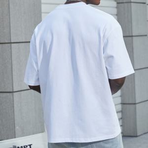 Camiseta Personalizada con Hombros Caídos, Camiseta Extra Grande de Lujo de Alta Calidad, 100% Algodón, Negra, Blanca, Suave para Hombre - Product Image 2