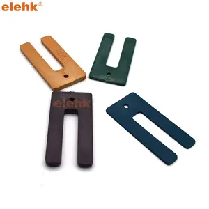 Elehk 3.2Mm U Horse Shaped Shims H Tipo Embaladores De Plástico Packer De Construção De Plástico Packer De Janela Para Janela