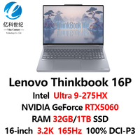 2025 New ThinkBook 16p Ultra7-255HX/Ultra9-275HX 32GB 1TB RTX5060/RTX5070 16-inci 2.5K/3.2K Laptop Desainer Bisnis Pribadi
