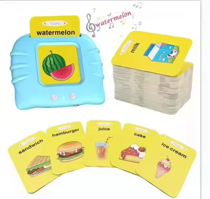Cartes cognitives électroniques pour enfants cartes Flash parlantes livres Audio cartes Flash pour apprendre l'anglais espagnol mots jouets d'apprentissage - Product Image 1
