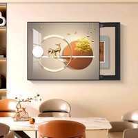 Cache-boîtier de compteur électrique en plastique durable 40x30cm, décoratif, type toile, pour masquer les appareils électriques, décoration murale, artisanat
