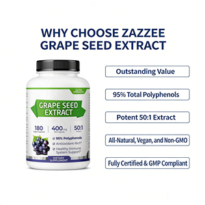 <span class=keywords><strong>Capsules</strong></span> de protection antioxydante à marque privée OEM, certifiées ISO22000 et KOSHER, supplément naturel d'extrait de pépins de raisin en gélules dures - Product Image 5