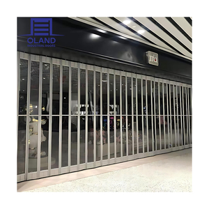 Puerta plegable transparente acrílica para escaparate, Puerta Nueva <span class=keywords><strong>de</strong></span> centro comercial, persiana <span class=keywords><strong>de</strong></span> seguridad <span class=keywords><strong>de</strong></span> policarbonato, puerta plegable antirrobo - Product Image 5