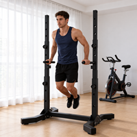 Station de traction autoportante robuste, barre de dips testée à 1000 kg, hauteur réglable, pliable, pour salle de sport à domicile