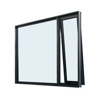 Fabricante, venta al por mayor, toldo personalizado, sistema de ventana giratoria inclinable, ventanas de vidrio plegables