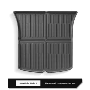 Coussin de dossier de siège spécial pour <span class=keywords><strong>Tesla</strong></span> Model 3/Y, tapis de coffre avant et arrière en TPE, pièces de modification intérieure - Product Image 5