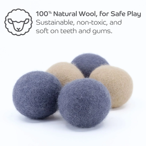 Toptan çeşitli renk Pet interaktif kedi cattoy oyuncak moda yeni yün keçe topu kedi oyuncaklar - Product Image 2
