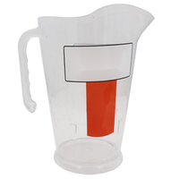 Ketel air peralatan minum logo kustom promosi tumpuk penjualan laris ketel air 1,7l 1,8l kendi bir plastik bening