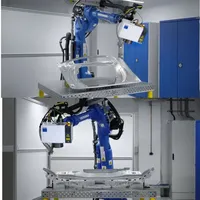 Penanganan bahan dengan MOTOMAN-GP180 yaskawawa 180kg muatan 2702mm Robot jangkauan untuk aplikasi tugas berat di Manufaktur